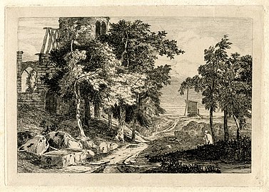 Trees and Ruin (sin fechar), British Museum