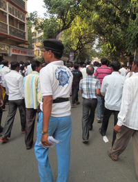 Volunteer of Samata Sainik Dal at Chaity Bhoomi.png