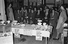 Wartime food and cookery demonstrations, 1940. War-time food and cookery demonstrations at Messrs D. R. Davies, Ironmongery Shop, Newtown (4365437196).jpg