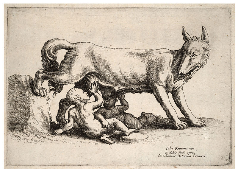 File:Wenceslas Hollar - Romulus and Remus, after Giulio Romano.jpg