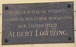 Albert Lortzing – Gedenktafel