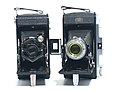 Een Zeiss Ikon Nettar 515/2 en 517/2 camera.
