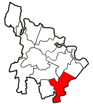 Верховцевский городской совет на карте