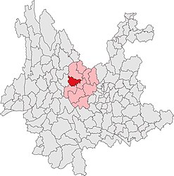 Contea di Yao'an – Mappa