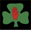 107th (Ulster) Brigade Territorial Army. Worn from 1988 to 2002.[55]