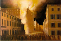 The Congflagration of the Exchange Coffee House by J.R. Penniman, 1824