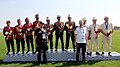 Traditional Turkish archery Puta target team medal ceremony