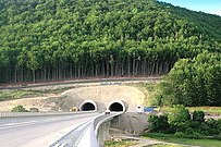 Tunnel Eichelberg portalul de sud, (2005 încă în construcție)