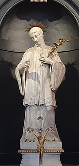 Holzstatue von Aloisius von Gonzaga