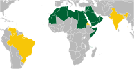 2011－ 南蘇丹独立后成员国及观察员国