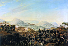 After the Napoleonic Wars, many years of turmoil took Portugal, which built up to colonial decline and the Liberal Wars. Battle of Ferreira Bridge.jpg