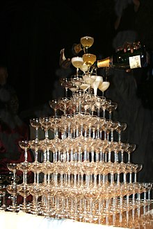 Pyramide de champagne