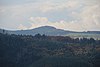 Blick von der Burgruine Auersburg westwärts zum Schweinsberg