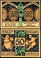 50 Pfennig Notgeldschein von Boppard (1921)