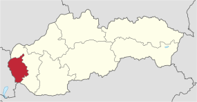 Localisation de Bratislava en Slovaquie