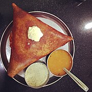 Butter Dosa, known as Benne Dosa in Karnataka