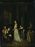 C. Netscher, Singing lesson