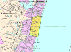 Census Bureau map of Spring Lake, New Jersey