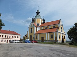 Farní kostel Nanebevzetí Panny Marie v Chlumu u Třeboně.