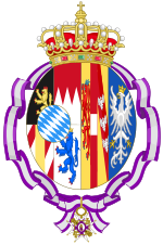 Description de l'image Coat of Arms of Maria Theresa of Austria-Este, Queen of Bavaria (Order of Maria Luisa).svg.