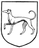 Fig. 372.—Greyhound passant.