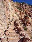 Trappa på South Kaibab Trail ovanför Ooh Aah Point