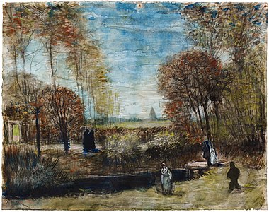 The Parsonage Garden at Nuenen, watercolour on paper, October/November 1885, Noordbrabants Museum, ’s-Hertogenbosch (F1234, JH954)