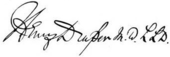 signature de Henry Draper
