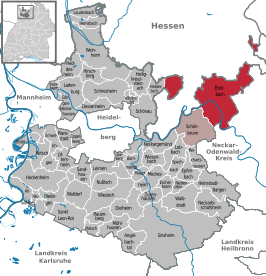 Kaart van Eberbach