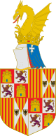 Escudo de Fernando II de Aragón e V de Castela