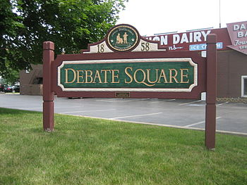 Debate Square, site of second debate between A...