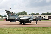 A French Air Force Mirage F1CR at the 2009 Royal International Air Tattoo Frenchairforce dassault mirage f1 arp.jpg