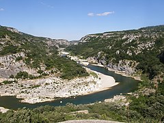 The Gardon gorges, near Sanilhac-Sagriès