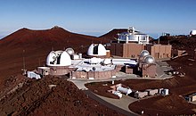 Ground-Based Electro-Optical Deep Space Surveillance (GEODSS) site at the Maui Space Surveillance Complex. Ground-Based Electro-Optical Deep Space Surveillance (GEODSS) in Diego Garcia.jpg