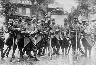 Soldați francezi la începutul războiului