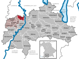 Kaart van Hohenfurch
