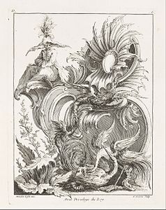 Diseño Rocaille con Figura China de Jean Mondon (1736)