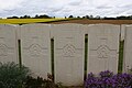 Tombes de 3 soldats du 16è Lancashire Fusiliers tombés le 2 octobre 1918 lors de la prise de Joncourt.