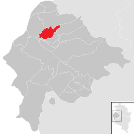 Poloha obce Klaus v okrese Feldkirch (klikacia mapa)