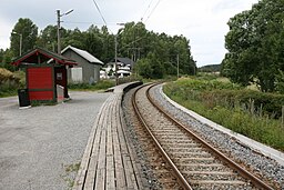 Østfoldbanens station i Knapstad.