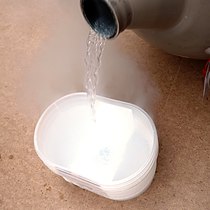 Liquid nitrogen being poured