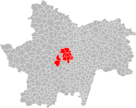 Localisation de Communauté de communes autour du Mont Saint-Vincent