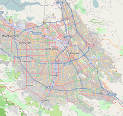 Location of the Santa Clara – Great American Train Station.