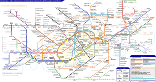 London Underground Overground DLR Crossrail map + EOR