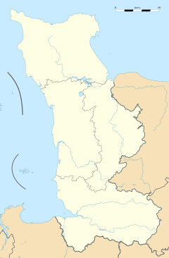 Mapa lokalizacyjna Manche