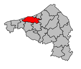 Cantone di Offranville – Mappa
