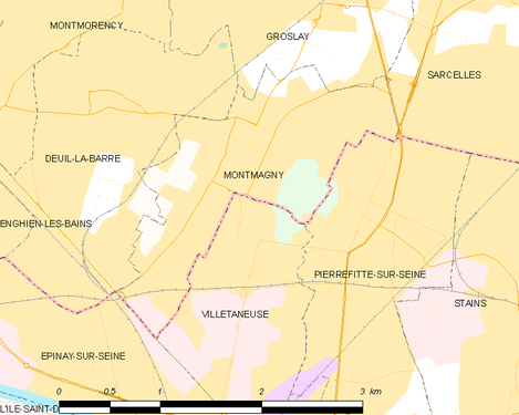 Carte de la commune.