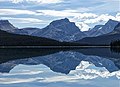 Mount Andromache reflected in Bow Lake