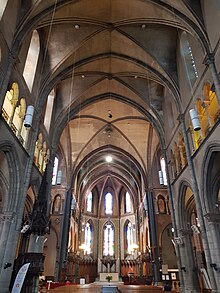 Vue de la nef de l'église.