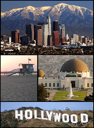 Images, from top, left to right: Downtown Los ...